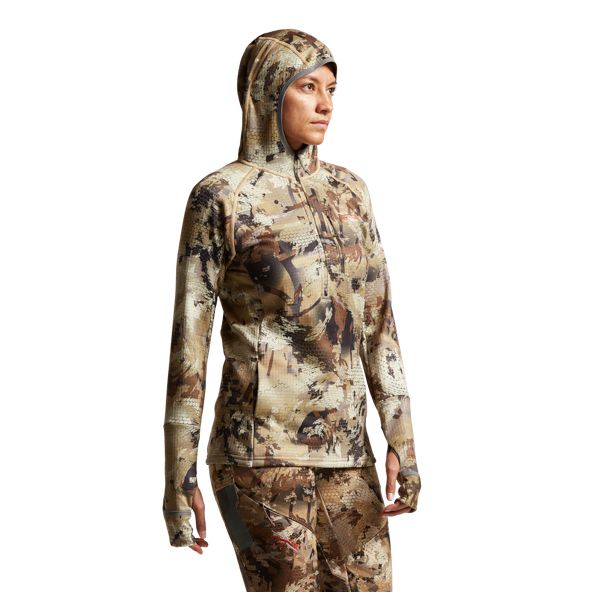 Bluzy Z Kapturem Sitka Fanatic Damskie Camo | 52190IVGA