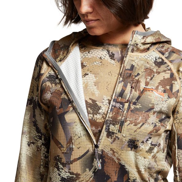 Bluzy Z Kapturem Sitka Fanatic Damskie Camo | 52190IVGA