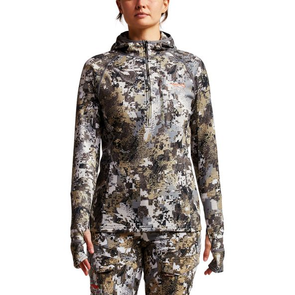 Bluzy Z Kapturem Sitka Fanatic Damskie Camo | 98245SEQG