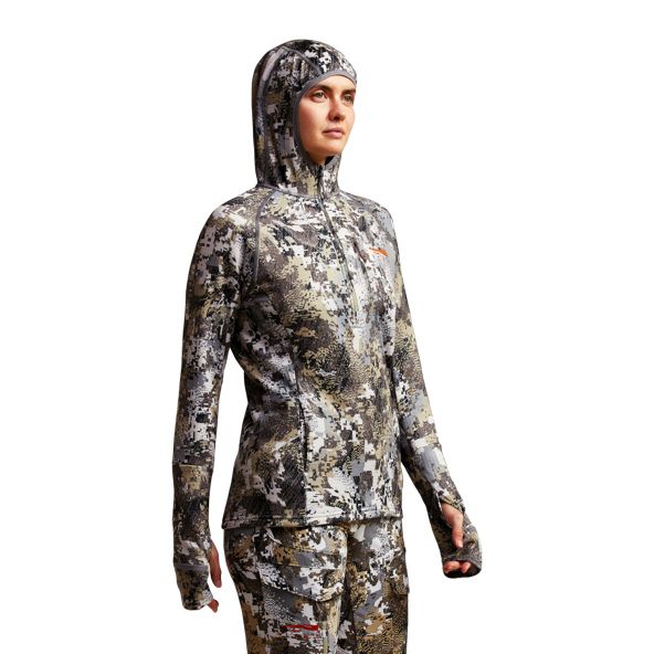 Bluzy Z Kapturem Sitka Fanatic Damskie Camo | 98245SEQG