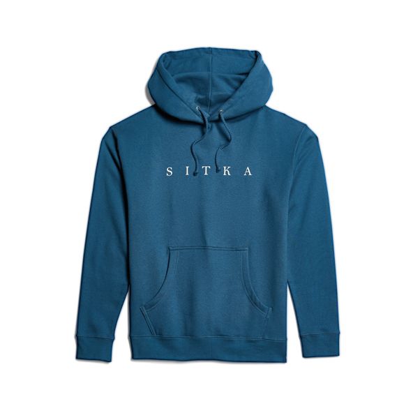 Bluzy Z Kapturem Sitka Foundation Pullover Męskie Niebieskie | 64931RNSY