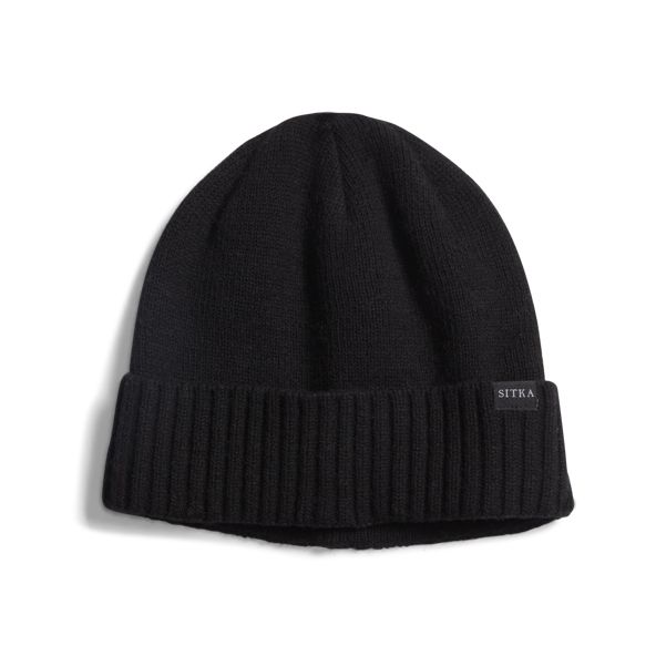 Czapki Beanie Sitka Cuffed Knit Męskie Czarne | 08472XPRA