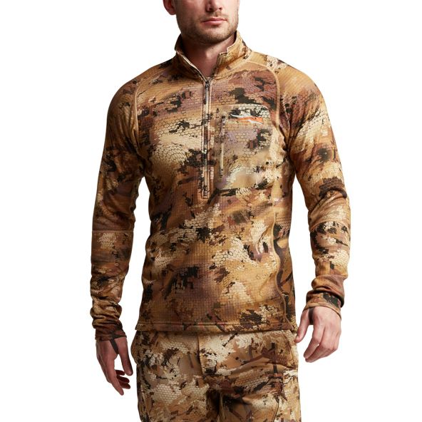 Runo Sitka Grinder Half-Zip Męskie Camo | 32694OEMD