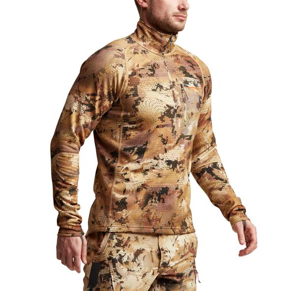 Runo Sitka Grinder Half-Zip Męskie Camo | 32694OEMD