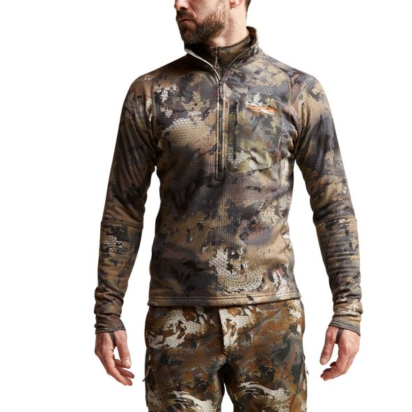 Runo Sitka Grinder Half-Zip Męskie Camo | 86479JPBC