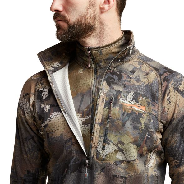 Runo Sitka Grinder Half-Zip Męskie Camo | 86479JPBC