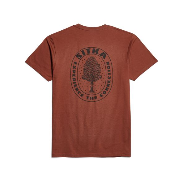 T Shirts Sitka Cedar Rub Męskie Brązowe | 25043QWCZ