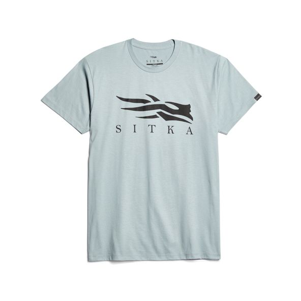 T Shirts Sitka Icon Męskie Niebieskie | 68054MAJT