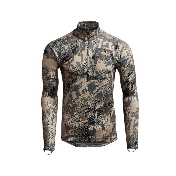 Runo Sitka Core Midweight Zip-T Męskie Camo | 50176KFLD