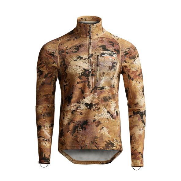 Runo Sitka Grinder Half-Zip Męskie Camo | 32694OEMD