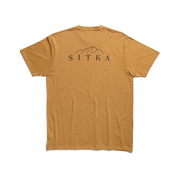 T Shirts Sitka Elevation Męskie Żółte | 03145EUGF